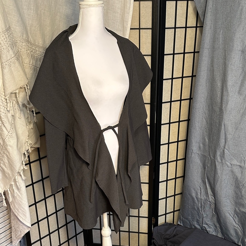 Luii Charcoal Gray Women's Poncho